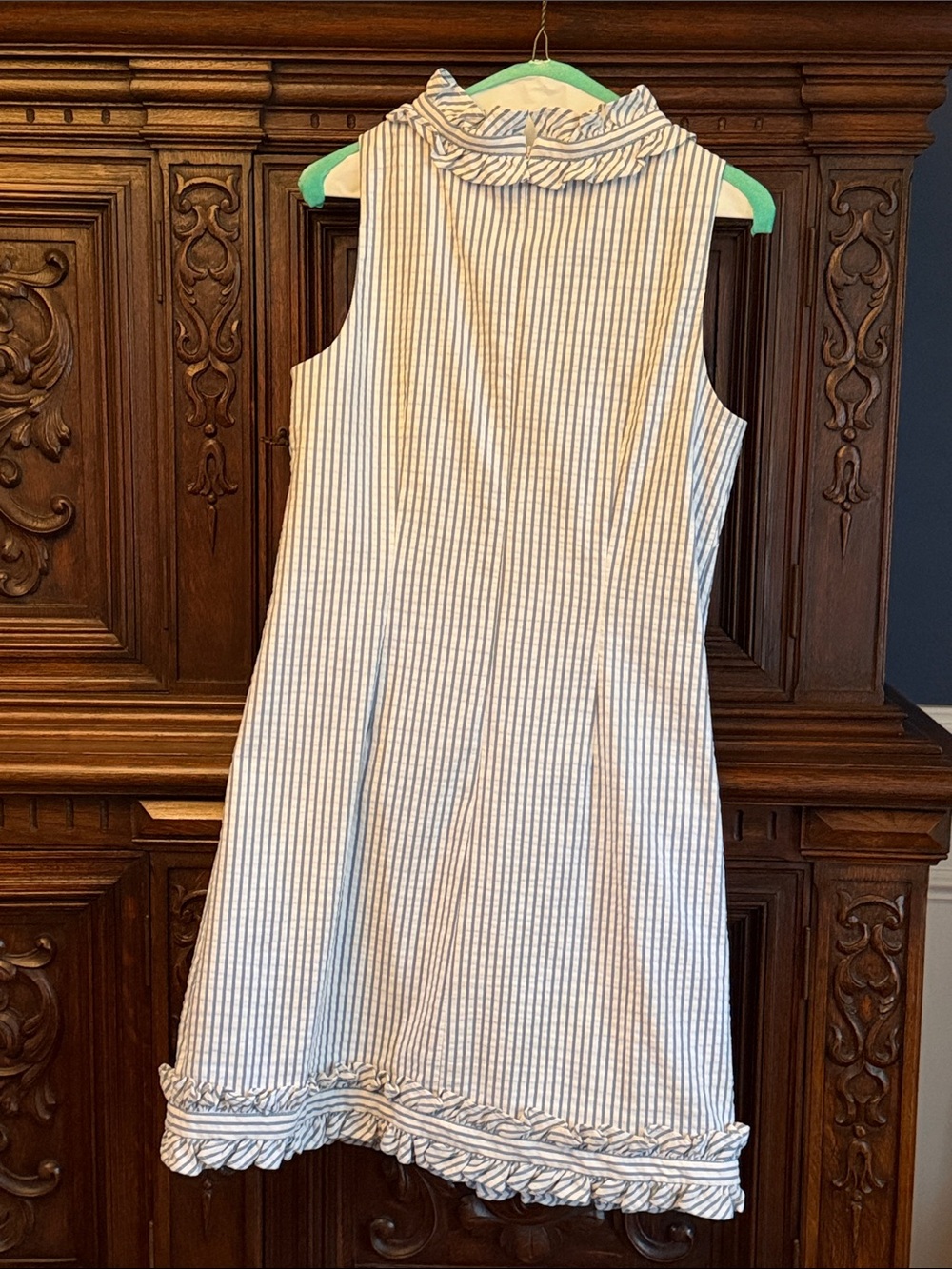 Eliza J. Women’s size 6 seersucker dress Easter Spring Graduation - Picture 6 of 8